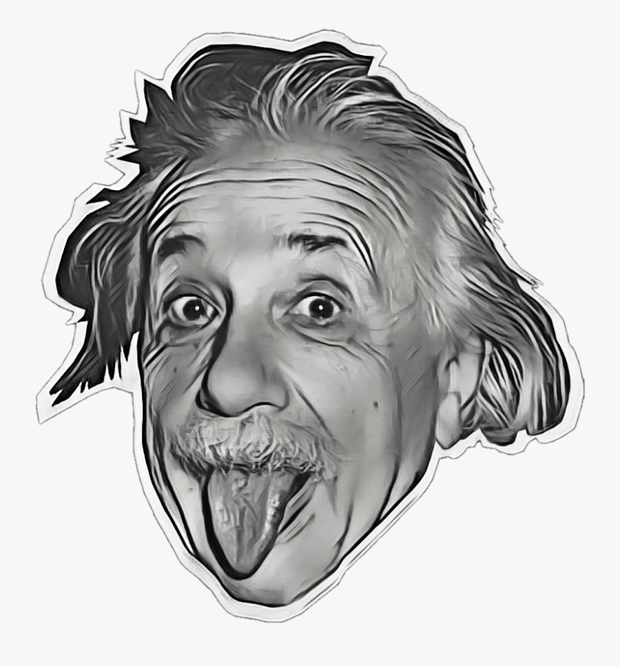 Einstein Sticker, Transparent Clipart