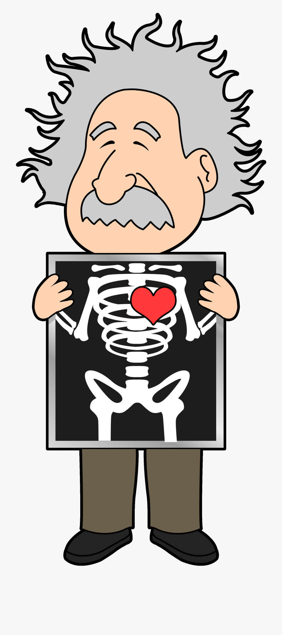 Transparent Einstein Cartoon Png - Clipart Of X Ray, Transparent Clipart
