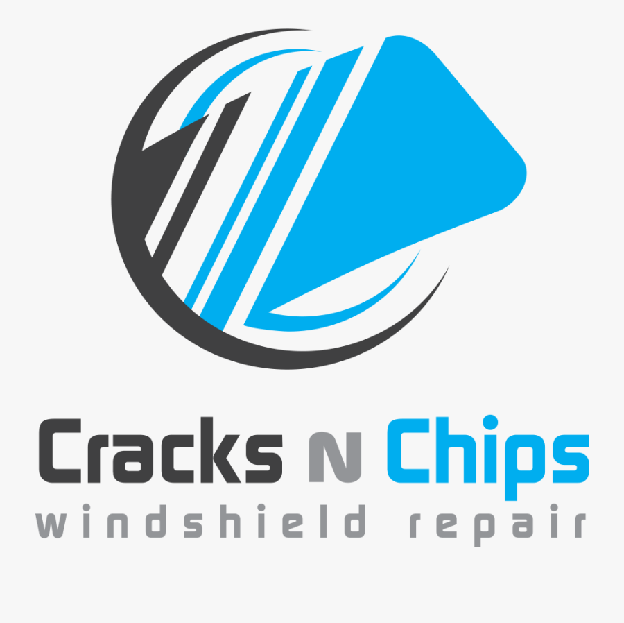 Repair Rock Chip Cracks - Cracked Windshield Logo, Transparent Clipart