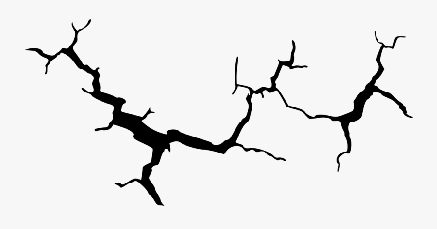 Transparent Cracked Glass Clipart - Floor Crack Vector, Transparent Clipart