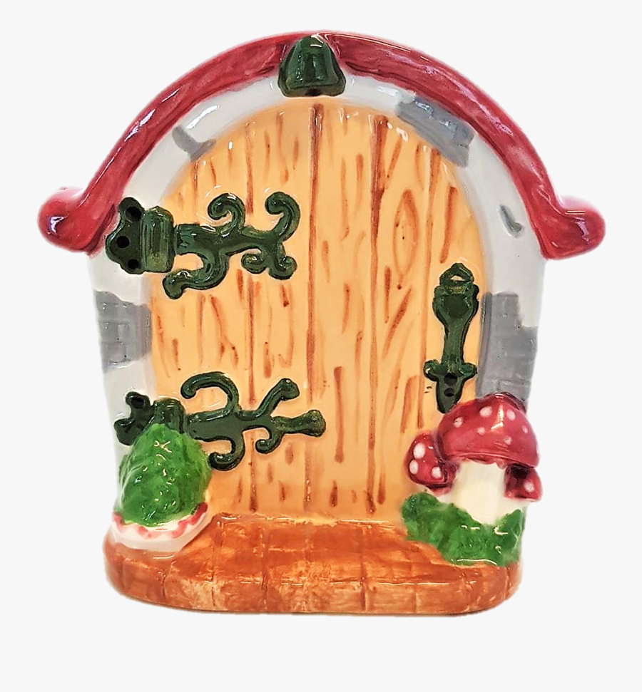 Fairy Door Plaque- Home Decor Bisque Ceramic Shapes - Animal Figure, Transparent Clipart
