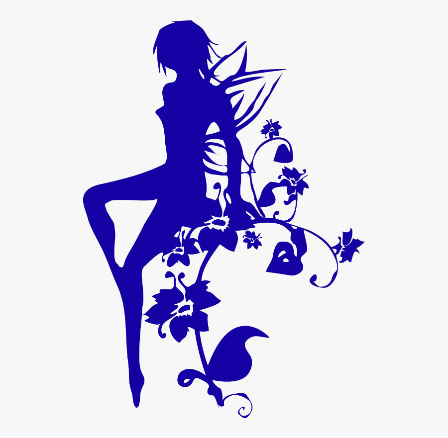 Sticker Wall Decal Fairy Paper - Fairy Decal Silhouette, Transparent Clipart