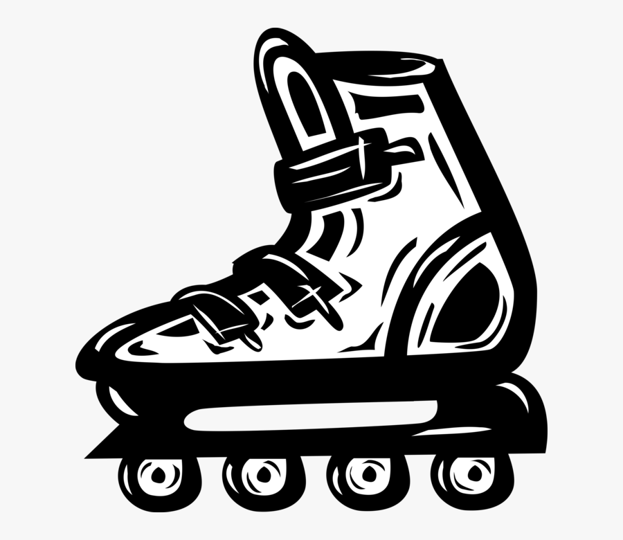 Vector Skates Inline - Rollerblade Art, Transparent Clipart