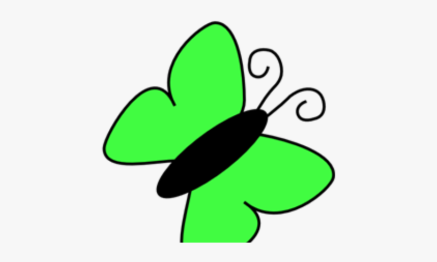 Green Butterfly Clipart - Pink Cute Butterfly Clipart, Transparent Clipart