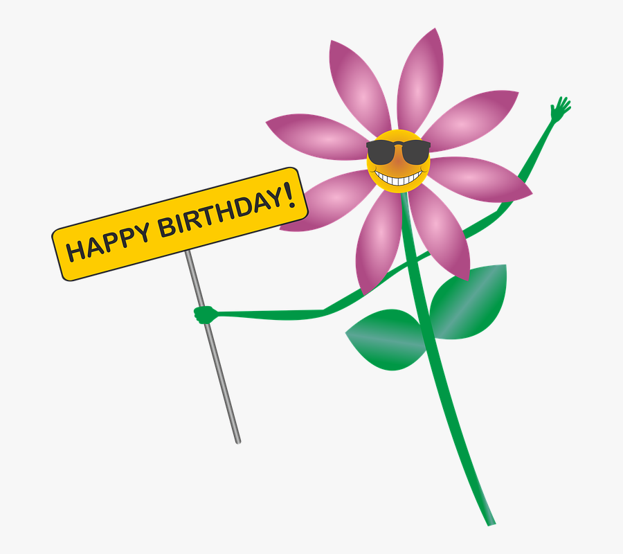 40th Birthday Clipart 13, Buy Clip Art - Clipart Happy Birthday Flowers Png, Transparent Clipart