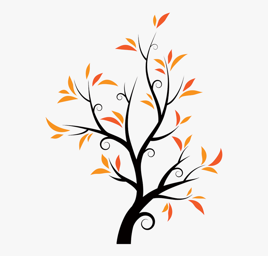 Cartoon Of Tree - Orange Tree Vector, Transparent Clipart