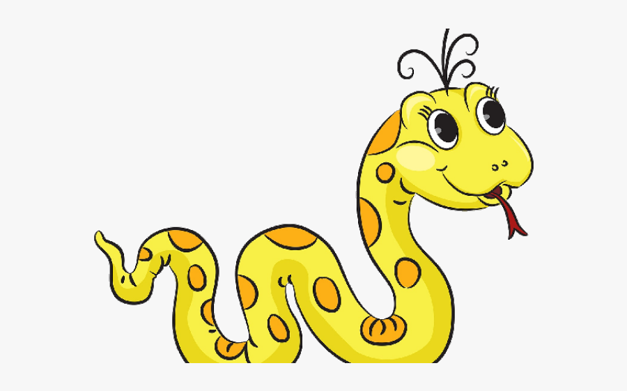 Cute Cartoon Snake Drawing, Transparent Clipart