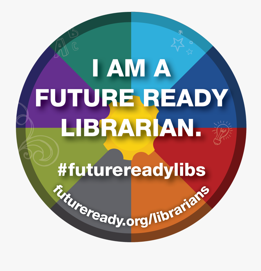 Future Ready Librarian Badge, Transparent Clipart