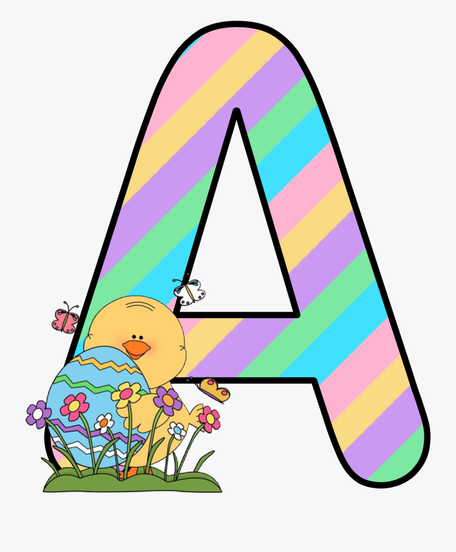 Alfabeto Easter Kids Letter D , Transparent Cartoons - Alfabeto Easter Kids Letter D, Transparent Clipart