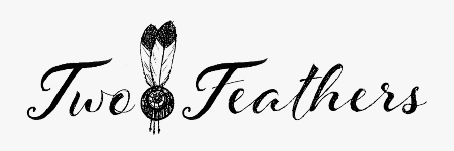 Two Feathers - Calligraphy, Transparent Clipart