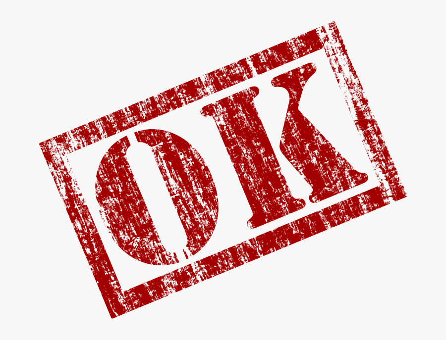 Rubber Stamp Clip Art - Png Ok, Transparent Clipart