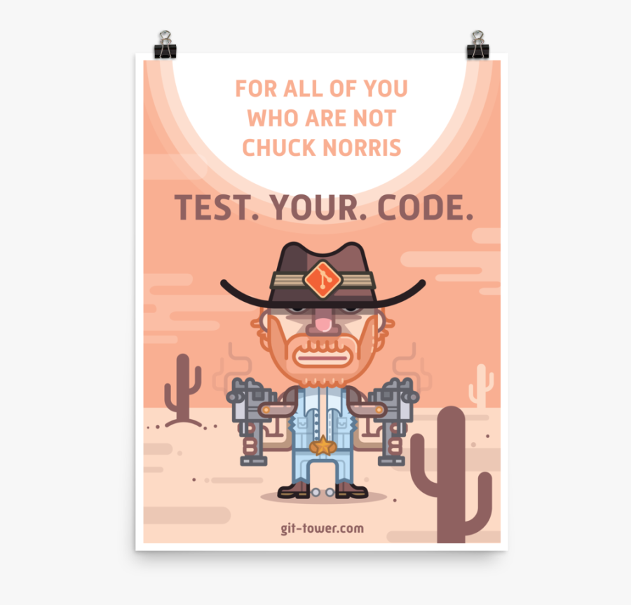 Chuck Norris Clipart - Poster, Transparent Clipart