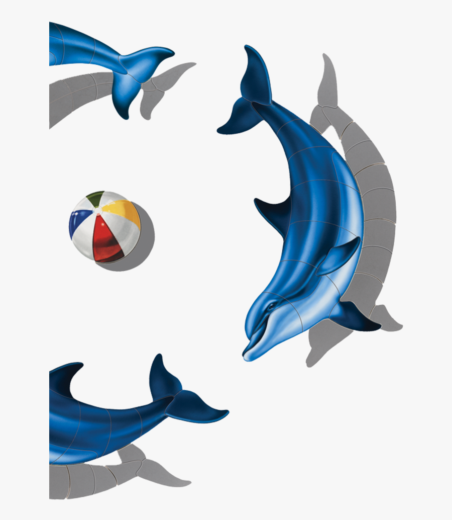 Swimming Pool Tile Design Dolphin, Transparent Clipart