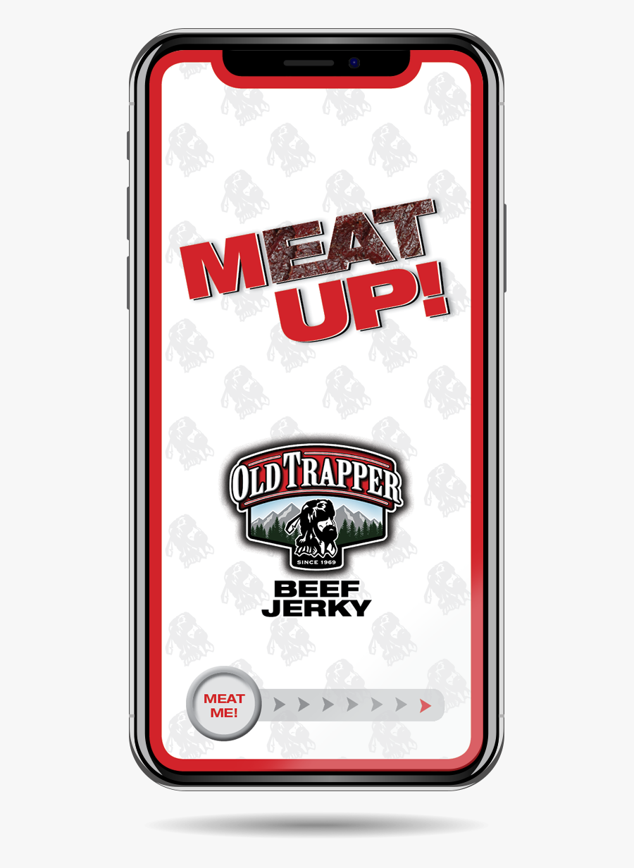 Iphone Beef Jerky App Meatup - Old Trapper, Transparent Clipart