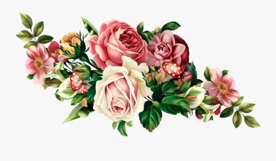 Vintage Roses Png, Transparent Clipart