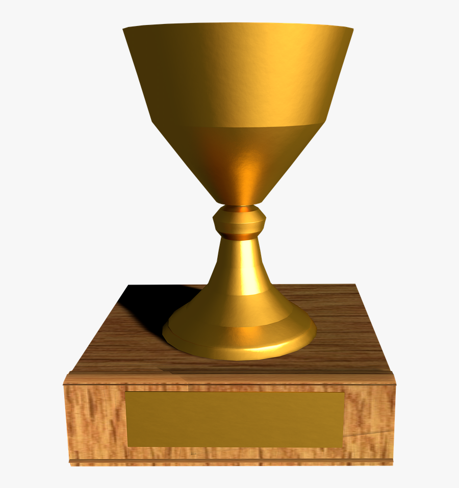 Trophy Golden School Cup Award Middle Kent Clipart - Participation Trophy, Transparent Clipart