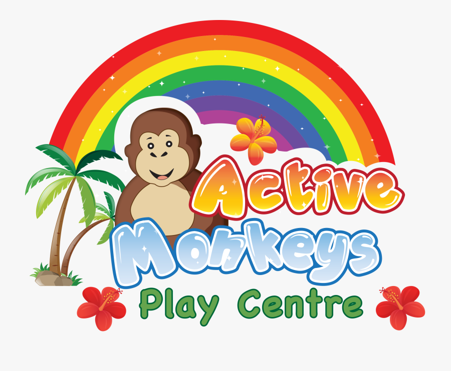 Active Monkeys Play Center - Cartoon, Transparent Clipart