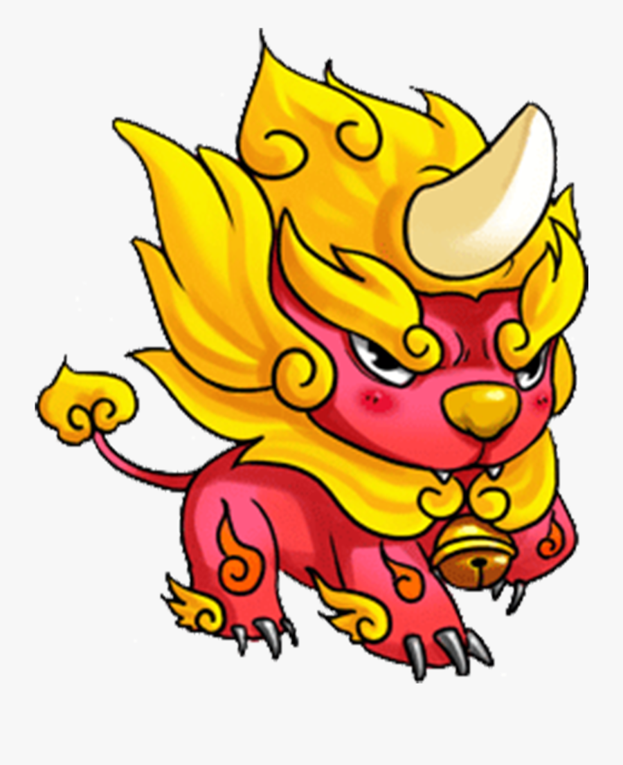 Qilin Cartoon Lion Dance Dragon Dance - Qilin Cartoon, Transparent Clipart