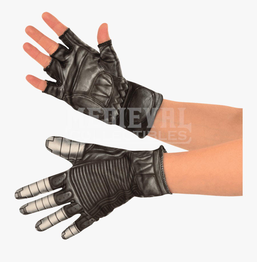 Civil War Soldier Png -adult Civil War Winter Soldier - Captain America Gloves Wool, Transparent Clipart