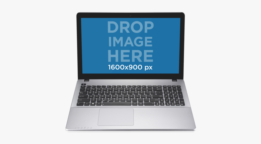Laptop Mockup Png Placeit Pc Png Mockup Of Silver Laptop - Laptop Computer Transparent Background, Transparent Clipart