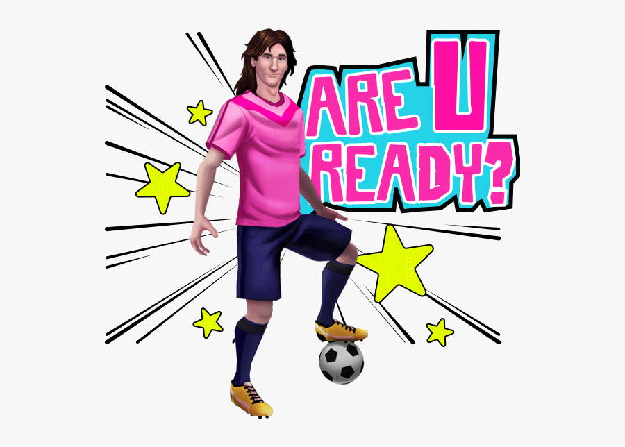 Messi Games Stickers Messages Sticker-8 - Kick Up A Soccer Ball, Transparent Clipart