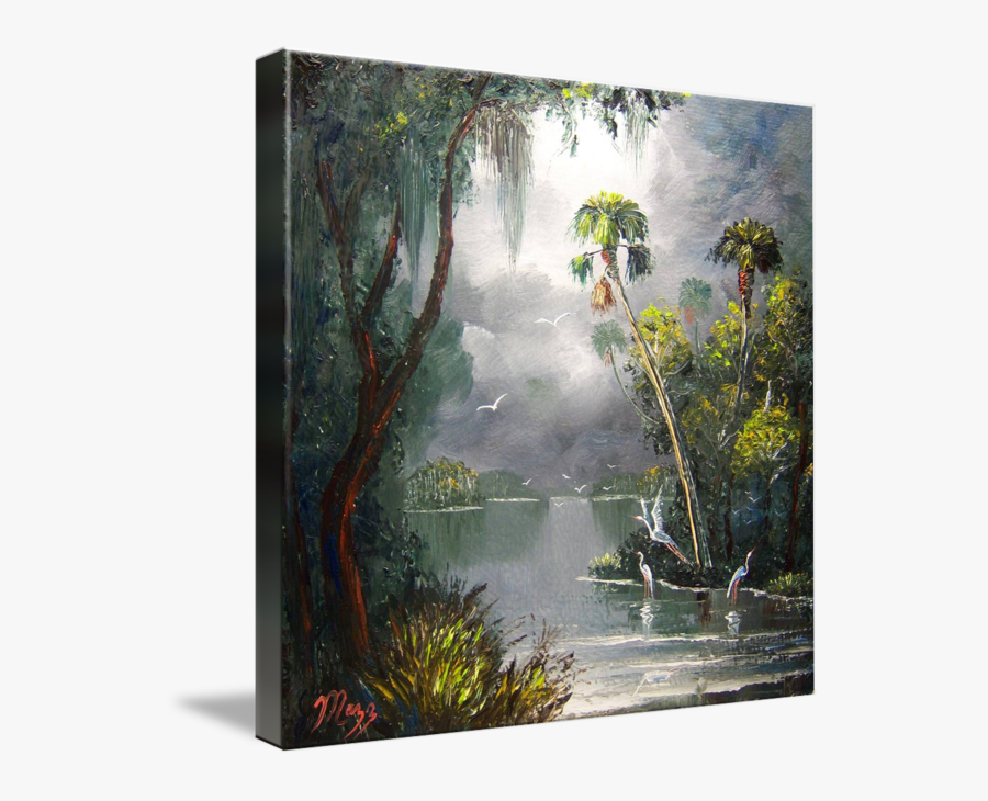 Old Florida Painting, Transparent Clipart