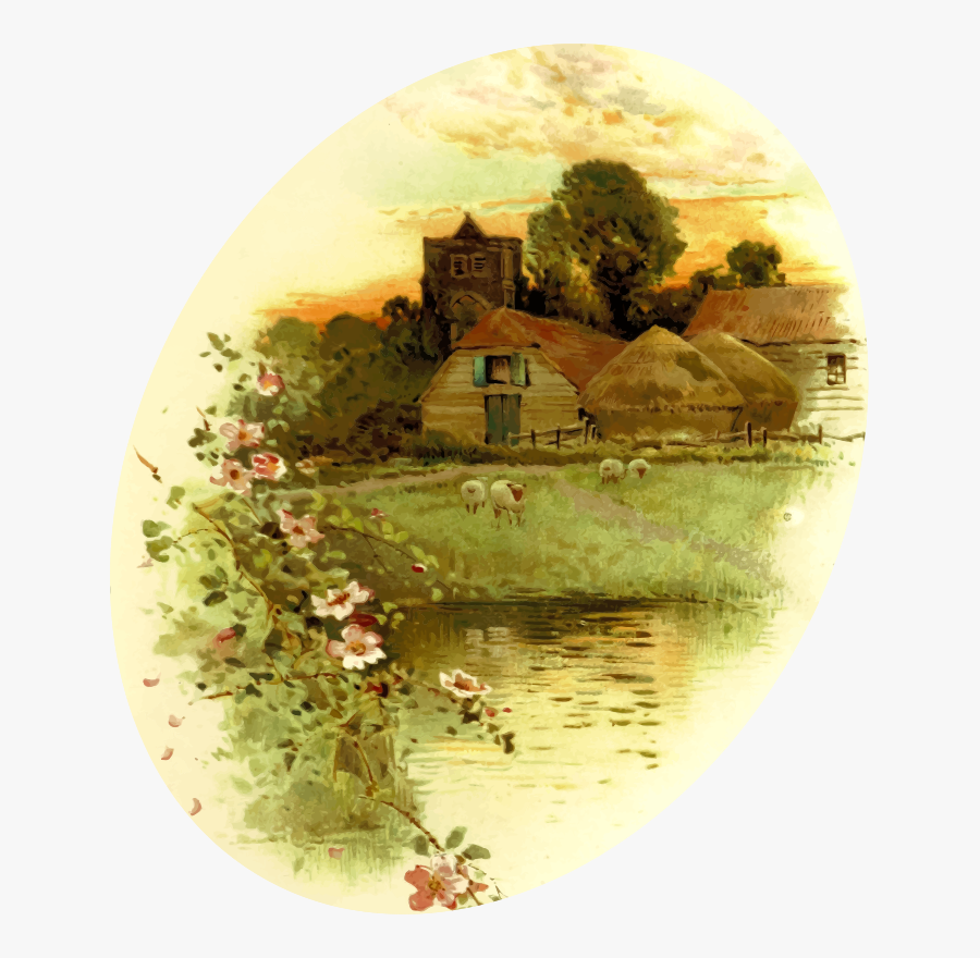 Country Scene - Painting, Transparent Clipart