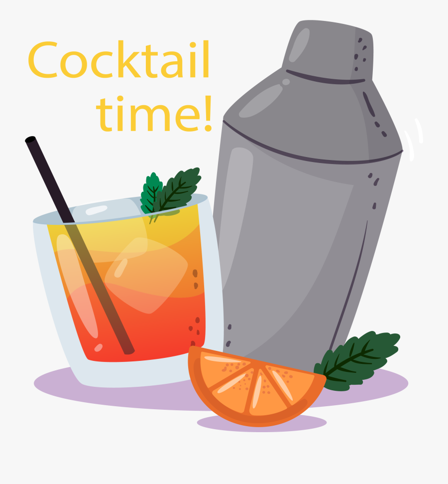 Juice Clipart Ice Clipart - Cocktail Time Clipart, Transparent Clipart