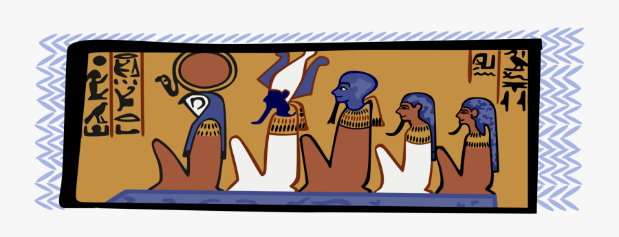 Vector Illustration Of Ancient Egypt Egyptian Tomb - Cartoon, Transparent Clipart