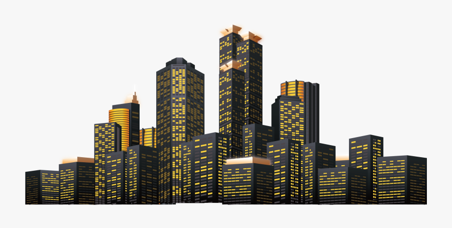 New York City Skyline Royalty-free Illustration - City Silhouette Night Png, Transparent Clipart