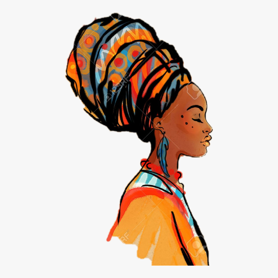 African Woman Clipart , Png Download - Drawings Of African Queens, Transparent Clipart