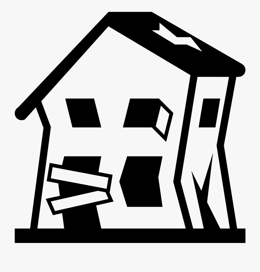 Simbolo De Casa Abandonada, Transparent Clipart