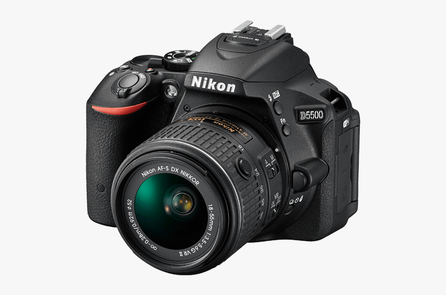 Clip Camera Slr - Nikon 5500d, Transparent Clipart