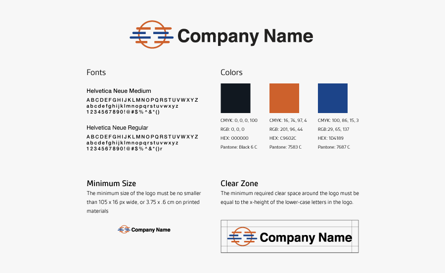 Branding Style Guide Template - Company Style Sheet Example, Transparent Clipart