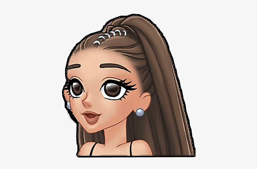 #freetoedit #arimoji #emoji #ari #ariana #grande #arianagrande - Cute Ariana Grande Drawing, Transparent Clipart