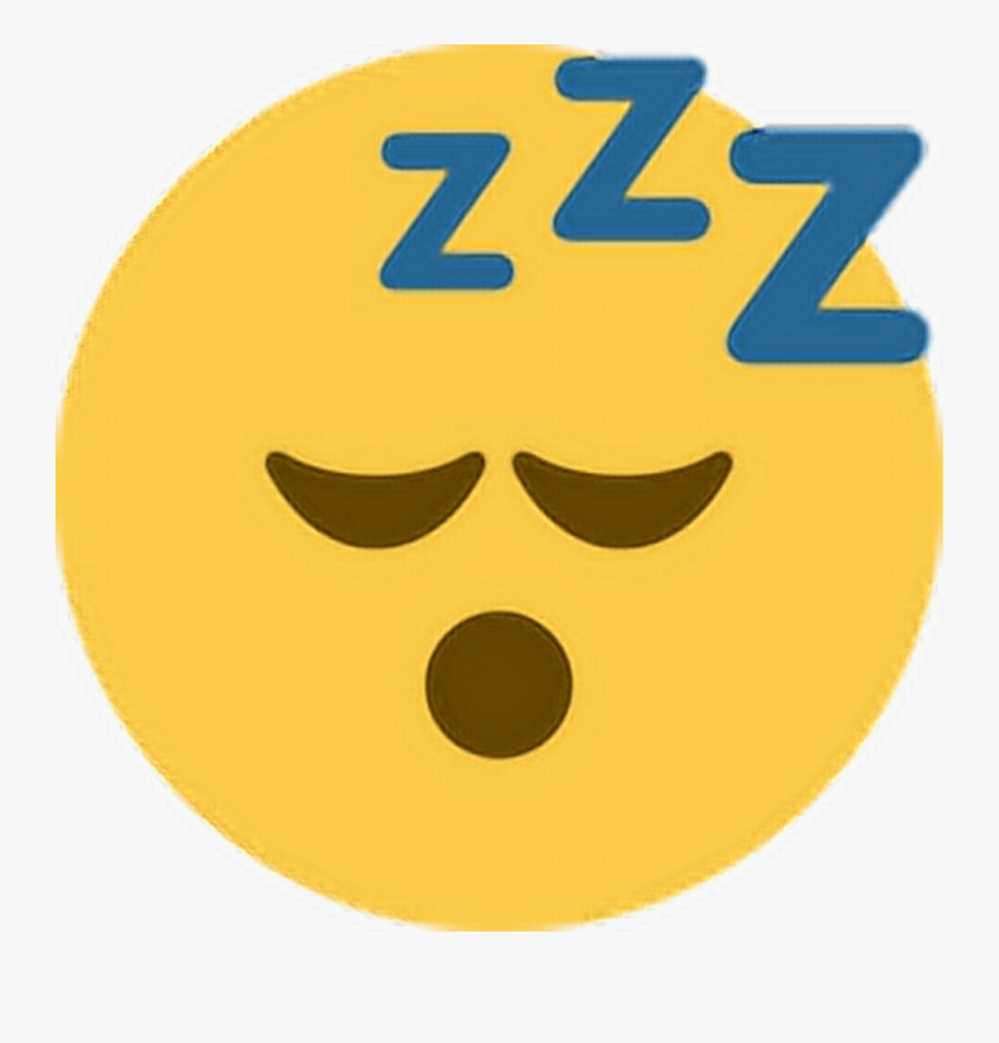 Clipart Sleeping Sleepy Emoji - Tired Zzz, Transparent Clipart