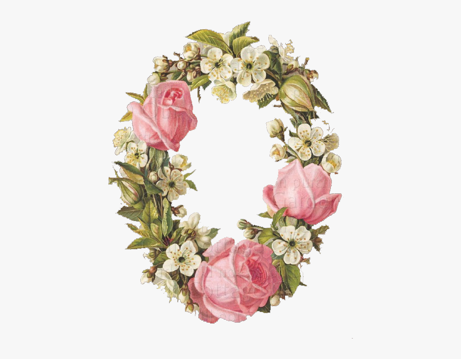 Rose Oval Frame Vintage - Cherub Painting, Transparent Clipart