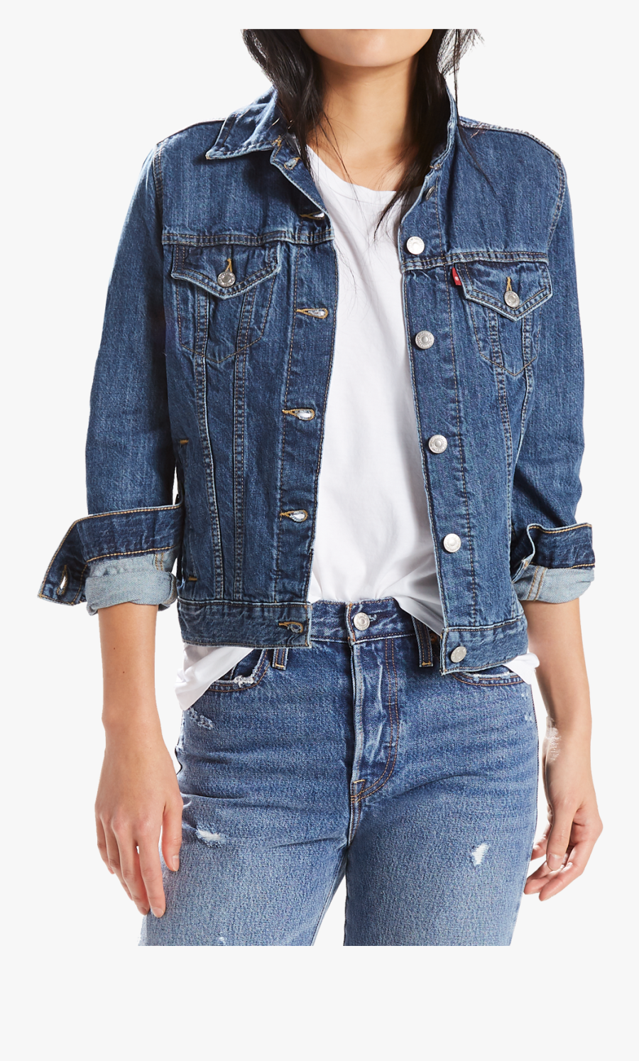 Transparent Denim Jacket Png - Levi's Trucker Jacket Sweet Jane, Transparent Clipart
