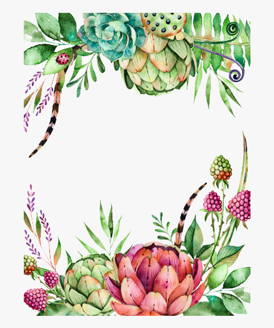 Floral Clipart Succulent - Succulent Clip Art, Transparent Clipart