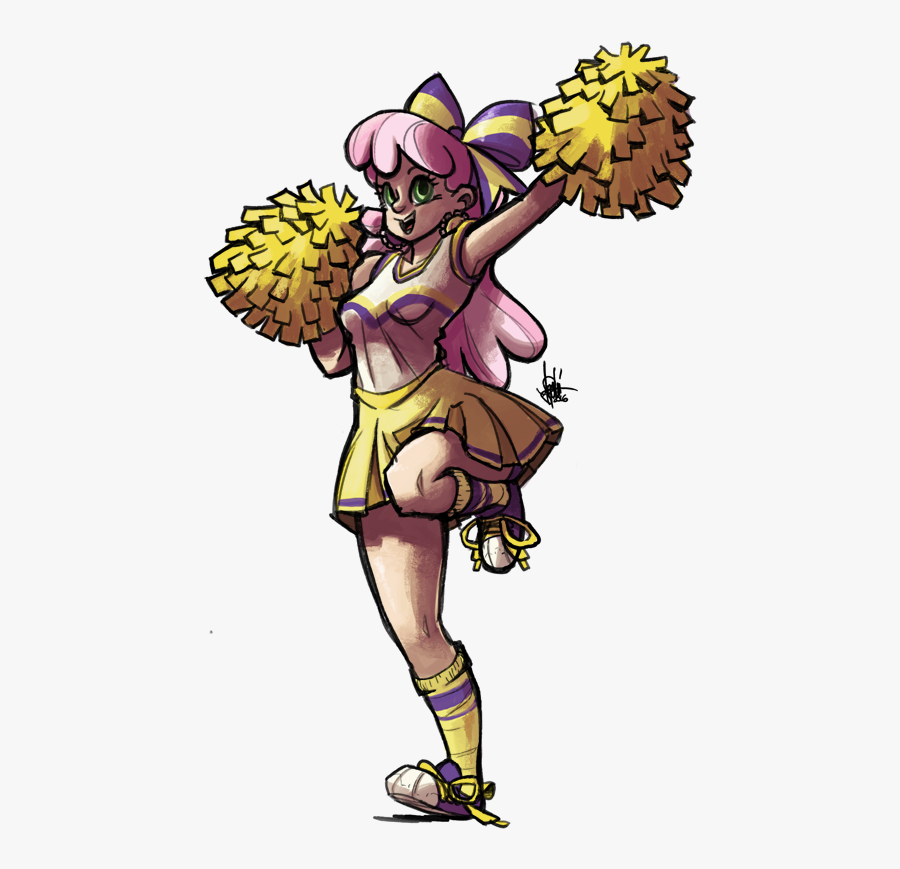 Cartoon Cheerleading Clear Background, Transparent Clipart