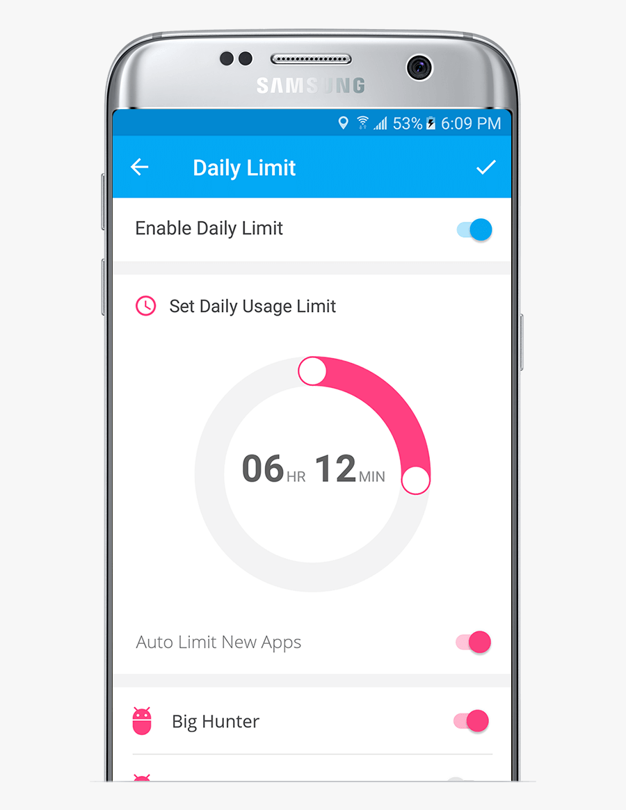 Set Daily Limit - Mobile App, Transparent Clipart