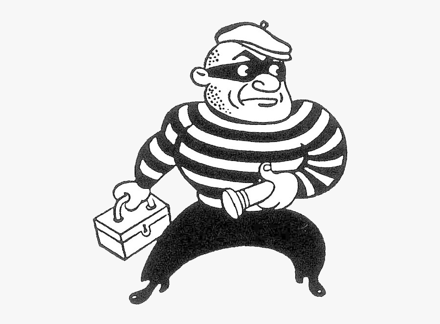 Burglar Clipart Transparent - Robbery Drawing, Transparent Clipart