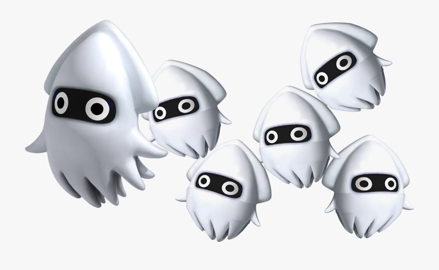 Super Mario Water Enemies, Transparent Clipart