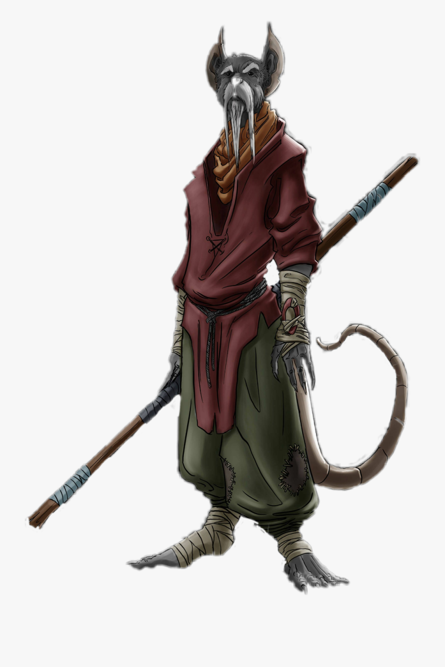 #splinter #rat #ninja #karate - Illustration, Transparent Clipart