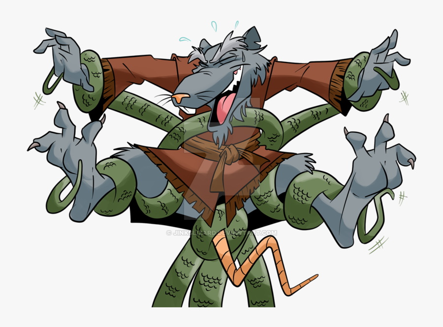 Transparent Splinter Png - Teenage Mutant Ninja Turtles Feet Tickling, Transparent Clipart