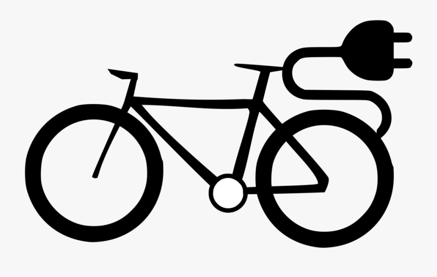 Line Art,style,cycling - Electric Bike Clipart Transparent, Transparent Clipart