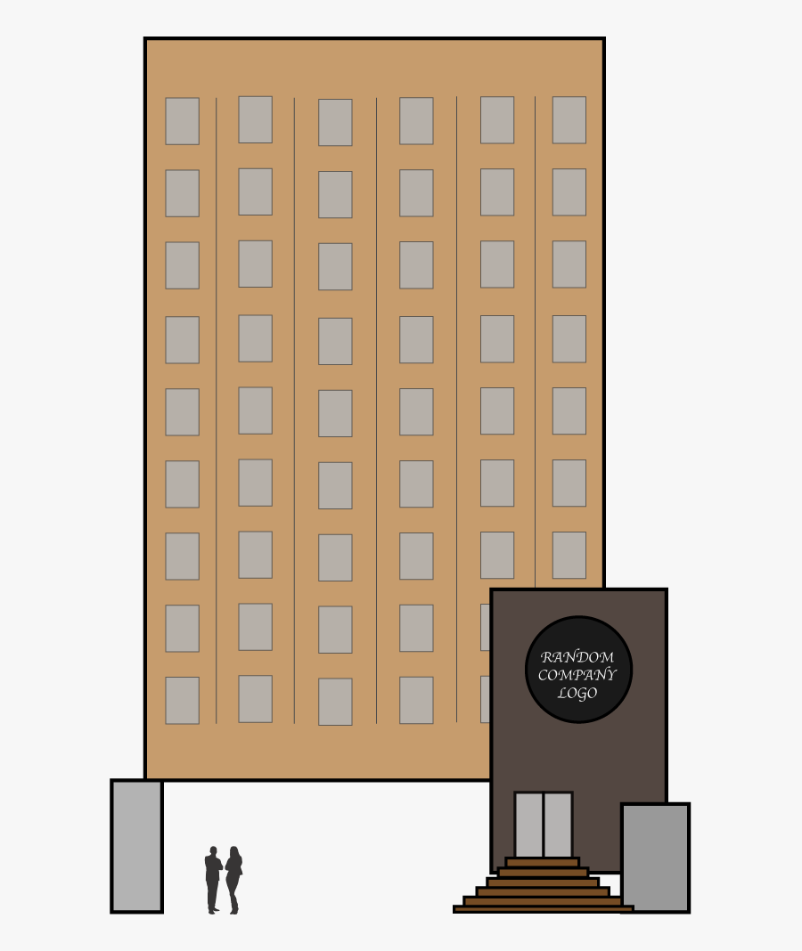 Commercial Building, Transparent Clipart