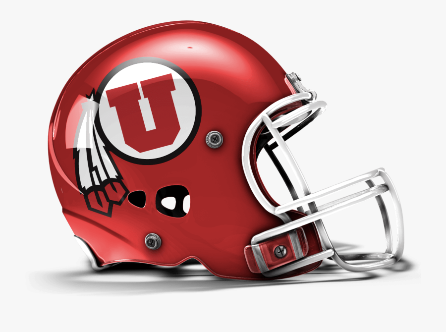 Utah Utes Helmet - Coolest Football Helmet Designs, Transparent Clipart