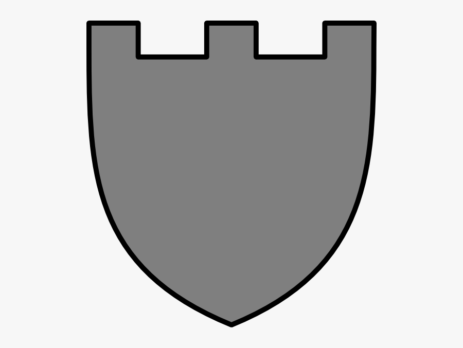 Clip Art At Clker - Gray Clipart Shield, Transparent Clipart