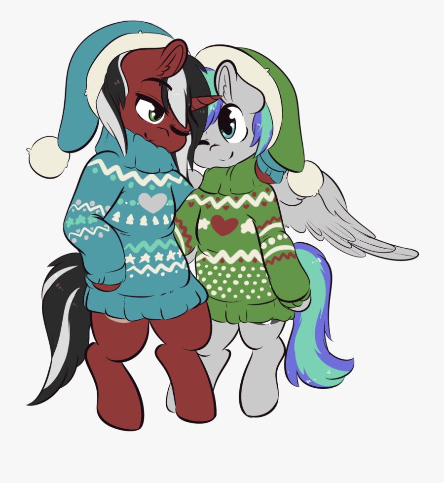 Drawn Santa Hat Backgroundless - Mlp Gay Christmas, Transparent Clipart